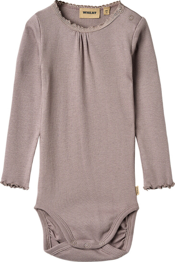 Body I/e - Rib - Dusty Purple - - 1½ år (86) - Langermet Body
