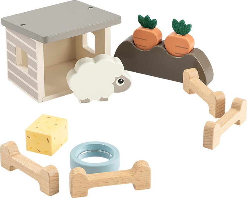 Lekesett - Tre - Sheepy - Tiny Farm - Colour Mix - - OneSize - Leketøy