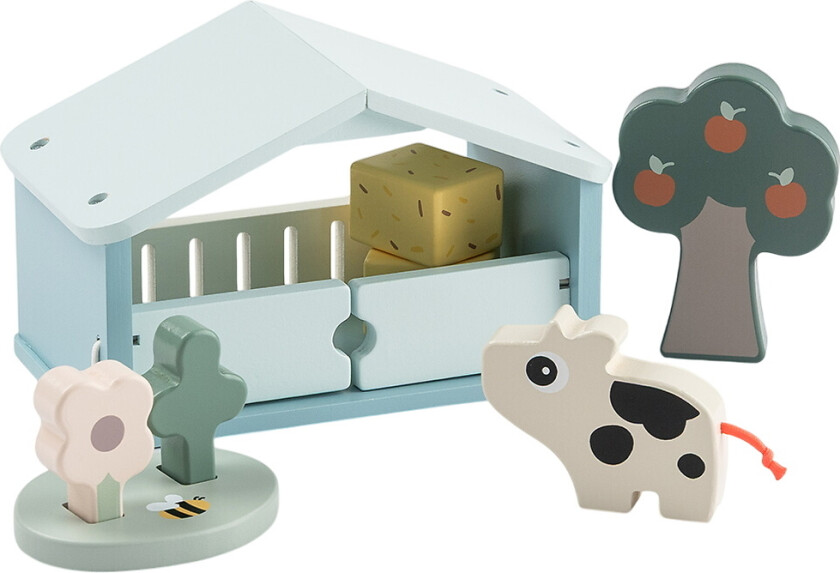 Lekesett - Tre - Dotti - Tiny Farm - Colour Mix - - OneSize - Leketøy