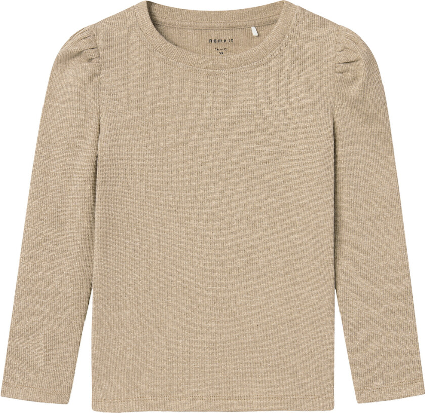 Genser - Rib - NmfSiclo - Glitter - Sement - - 6 år (116) - Genser