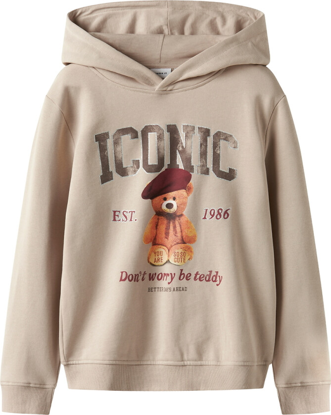 Hettegenser - NkfRycca - Sement - - 6 år (116) - Hettegenser