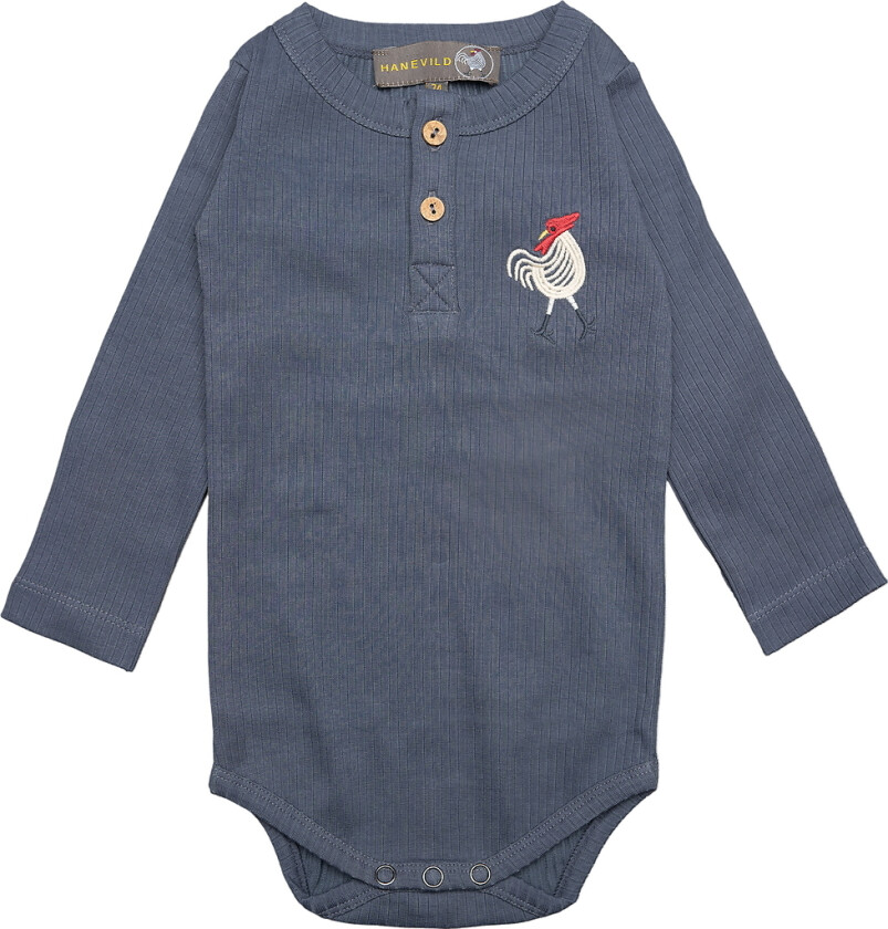 Body I/e - Rib - Lasse - Ombre Blue - - 74 - Langermet Body