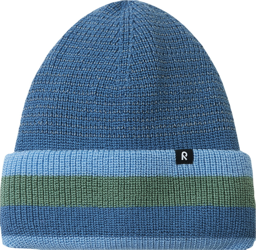 Lue - Ull/Polyester stoff - Rib/Strikk - Hippa - Blue Ocea - - 56 cm - Lue