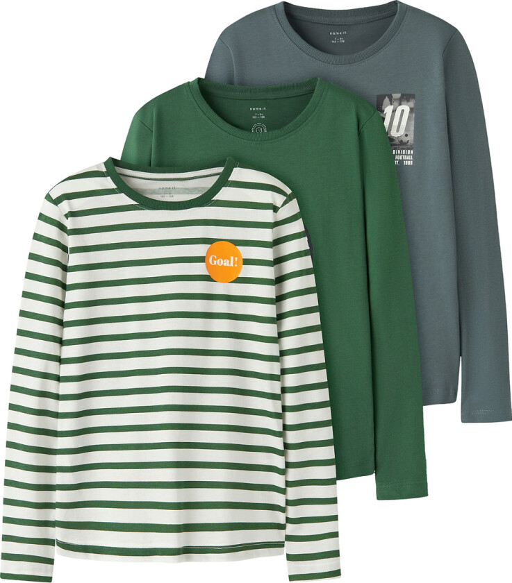 Gensere - 3-pack - Noos - NkmNikolai - Garden Topiary/Ha - - 7-8 år (122-128) - Genser