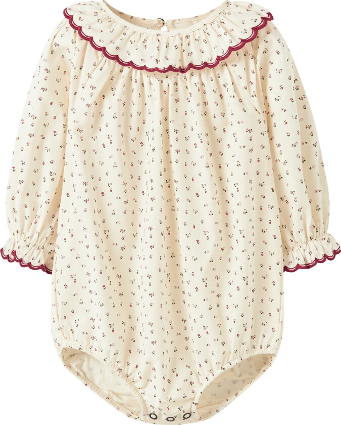 Bilde av Lil' Atelier Body I/e - NbfRasia - Turteldue/Rød Dahlia - Lil Atelier - 56 - Langermet Body