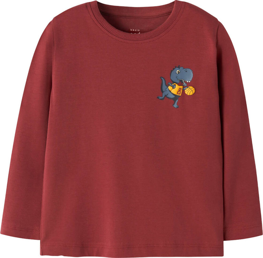 Genser - NmmVux - Brent russet/Dino Kurv - - 6 år (116) - Genser