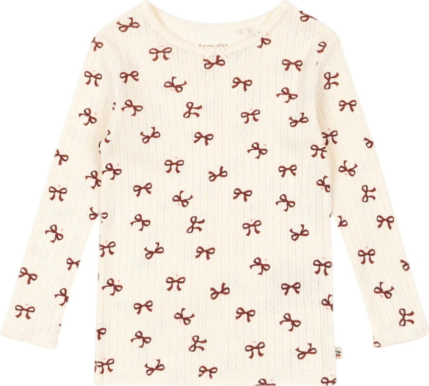 Genser - Minnie - Bow Rouge m. Hullmønster - - 5-6 år (110-116) - Genser