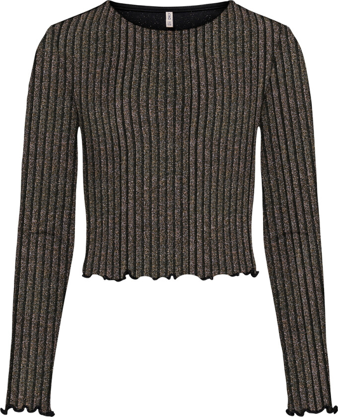 Genser - KogQueen - Black/Lurex Light Gold/Sølv - - 9-10 år (134-140) - Genser