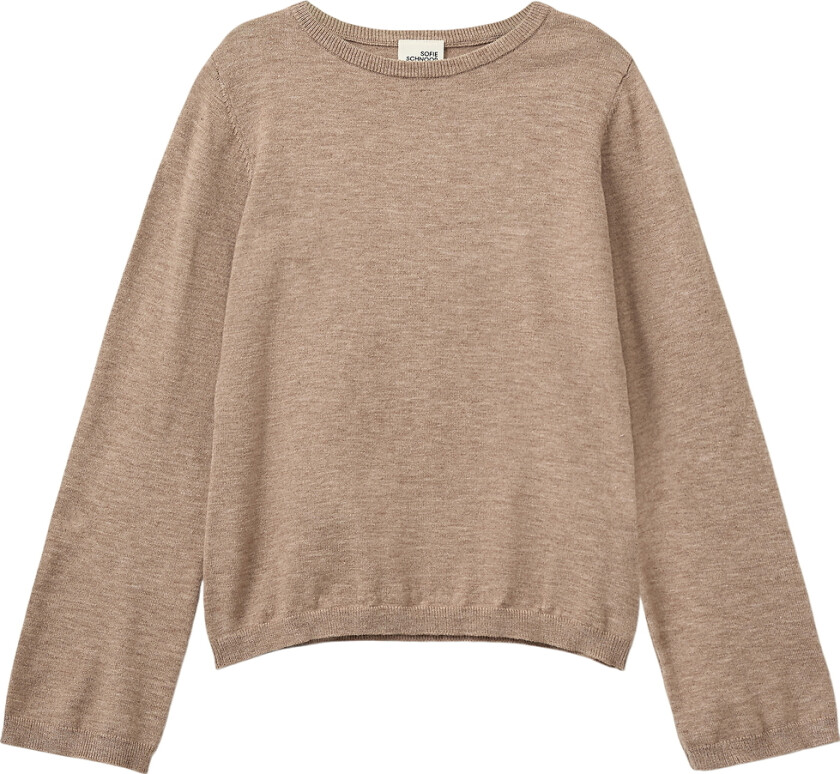 Genser - Ull - Strikk - Vivosy - Deer Melert - - 8 år (128) - Genser