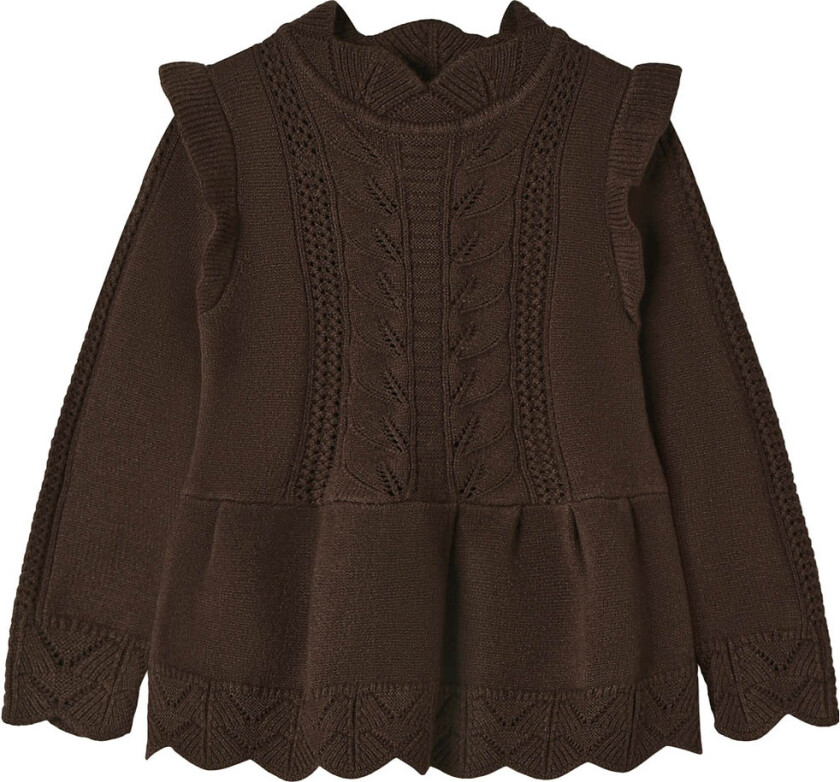 Genser - Strikk - Viskoseblanding - Alilly - Kaffebønne - - 86 - Genser