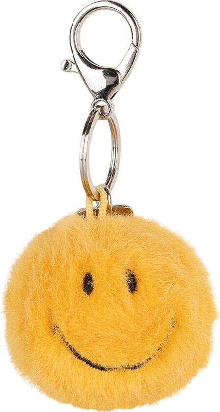 Nøkkelring - 5,5 cm - Smiley Nøkkelring ECO Fuzzy - - - OneSize - Nøkkelring