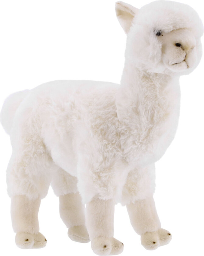 Kosedyr - 31 cm - WWF ØKO Alpaca - Hvit - - OneSize - Kosedyr
