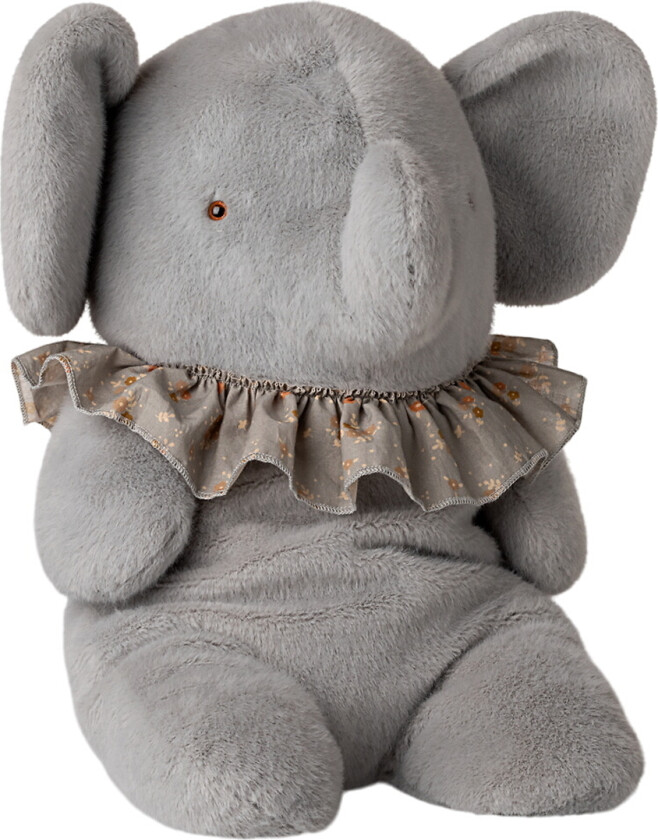 Kosedyr - Plysjeelefant - Stor - Blå/Grå - - OneSize - Kosedyr