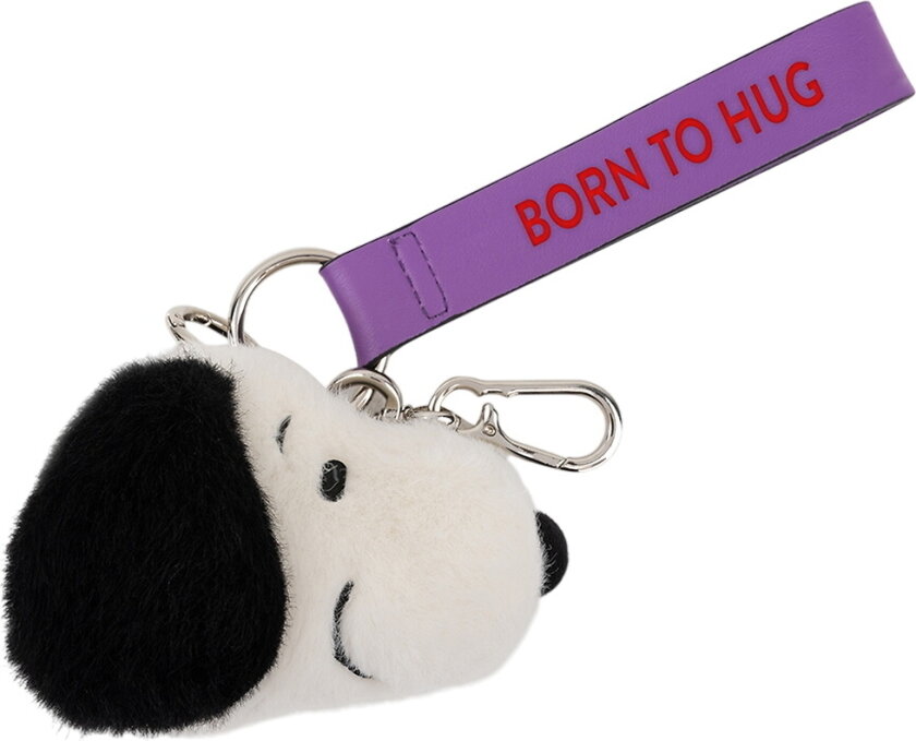 Nøkkelring - 8 cm - Snoopy ECO Fuzzy Cream bak sjar - - OneSize - Nøkkelring