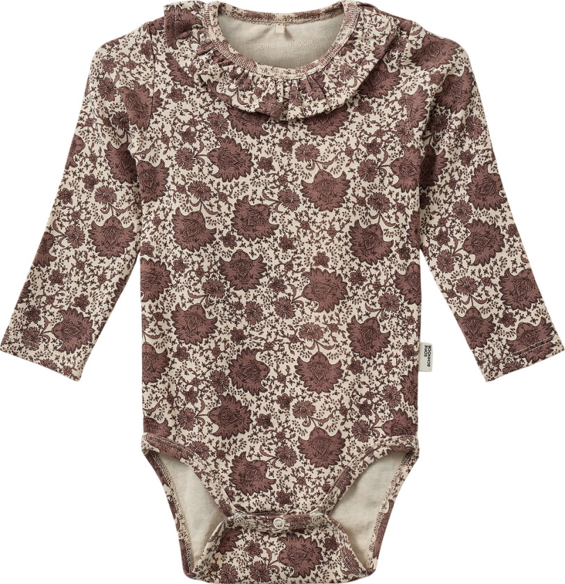 Body I/e - DicteSB - Aop Flower - - 1 år (80) - Langermet Body