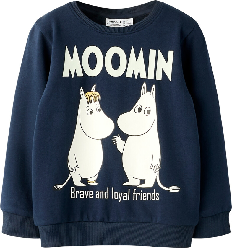 Collegegenser - NmnSloli - MOOMIN - Navy Blazer - - 6 år (116) - Collegegenser