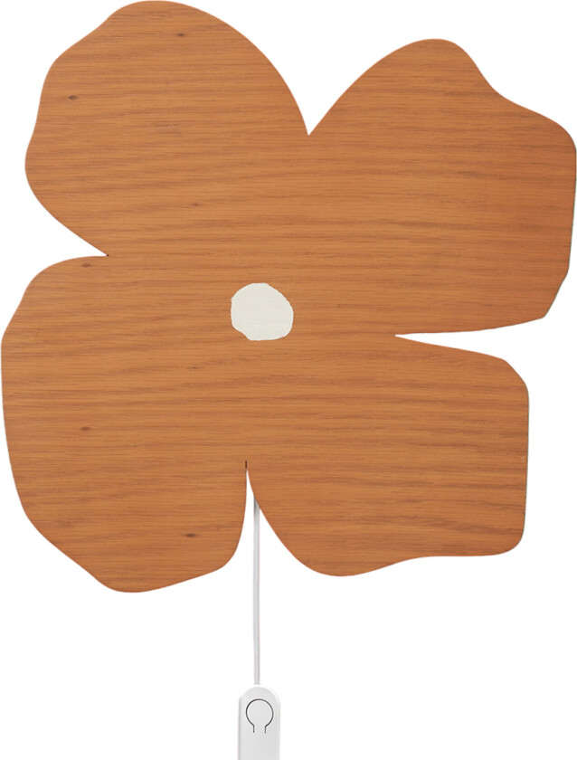 Vegglampe - Poesi - 37 cm - Brown Leire - - OneSize - Lampe