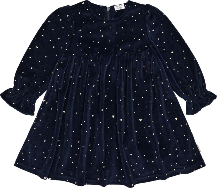 Kjole - Velur - HCDonna - Mer Navy m. Gull - - 5 år (110) - Kjole