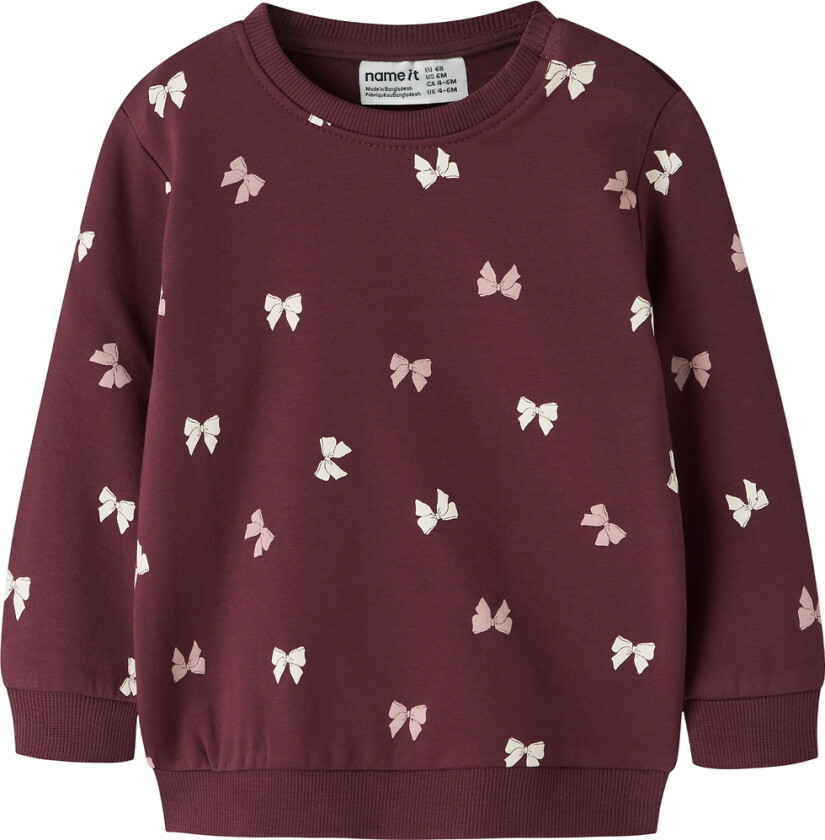 Collegegenser - NbfVimone - Burgundy/Bow - - 56 - Collegegenser