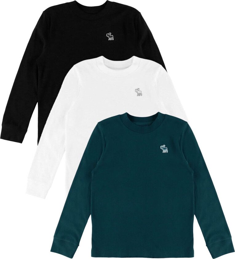 Gensere - 3-pack - Koksgrå/Grønn/Hvit - - 15-16 år (170-176) - Genser