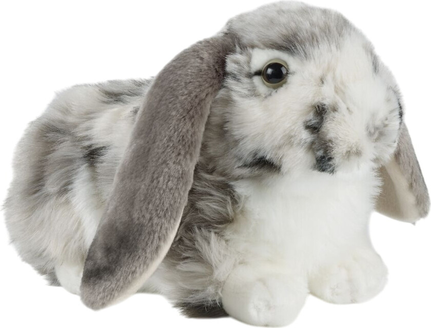 Kosedyr - 26x14 cm - Kanin - Grå - - OneSize - Kosedyr