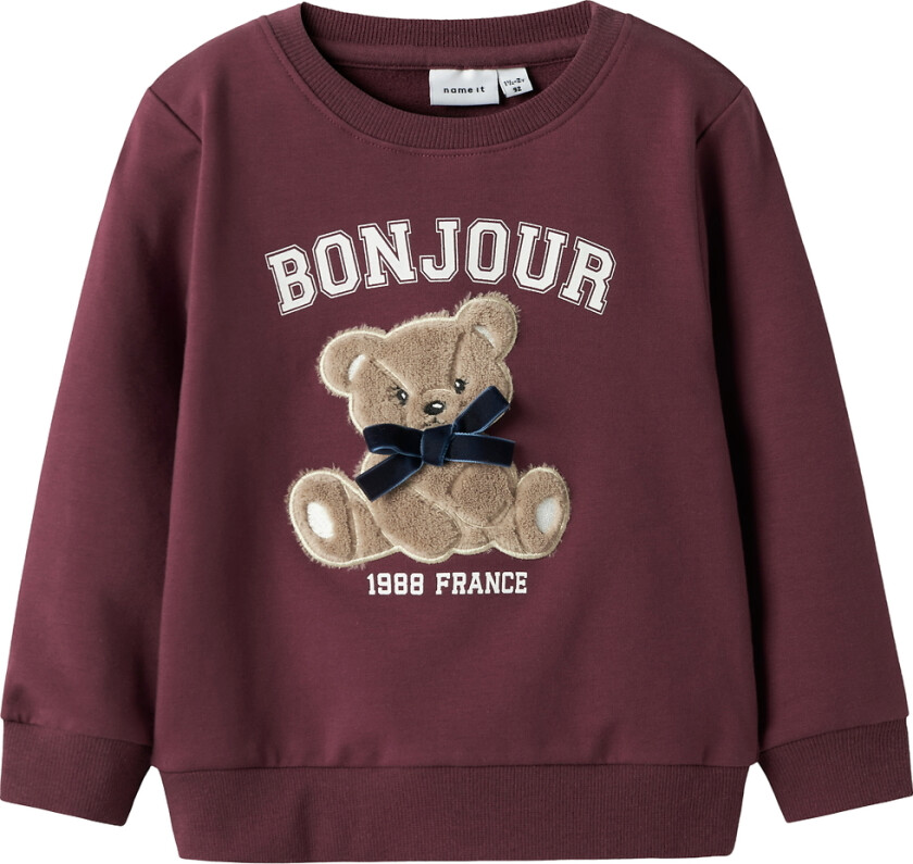 Collegegenser - NmfBakre - Burgundy - - 3 år (98) - Collegegenser