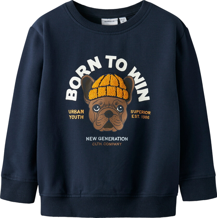 Collegegenser - NmmRiguna - Navy Blazer - - 4 år (104) - Collegegenser