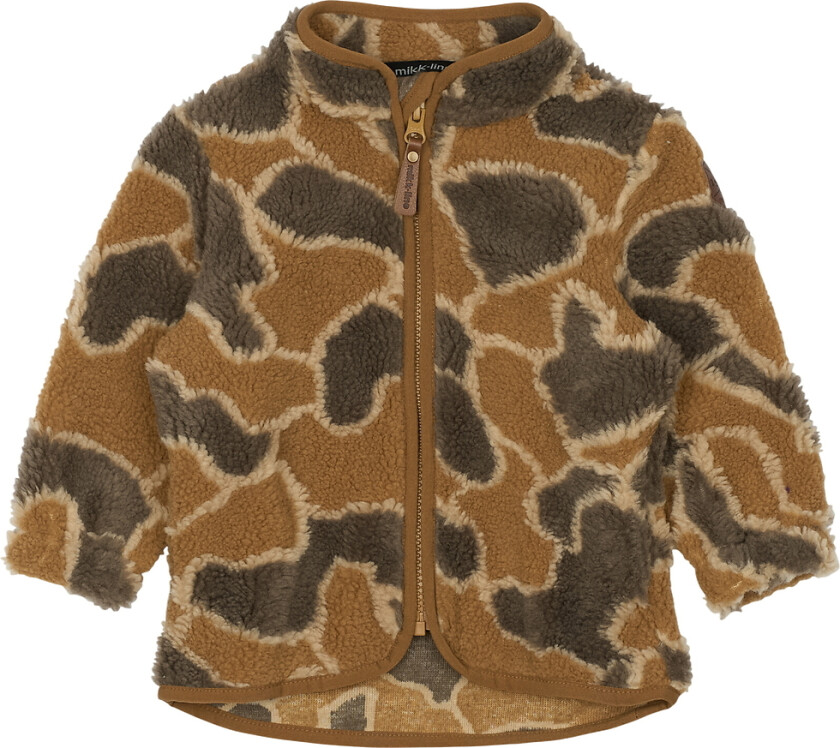 Fleecejakke - Burlwood m. Camouflage - - 1½ år (86) - Fleecejakke