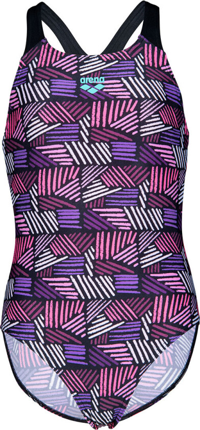 Badedrakt - Godteri - Svart/Lilla - - 12-13 år (152-158) - Badetøy