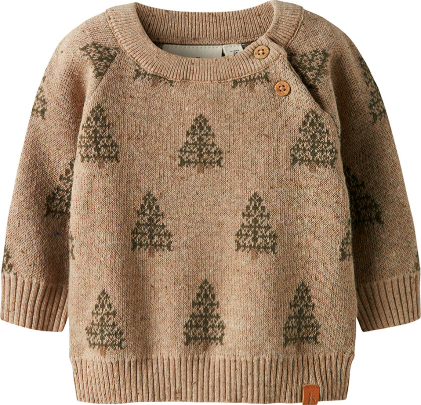 Lil' Atelier Genser - Strikk - NbnGalto - Oxford Tan - Lil Atelier - 68 - Genser