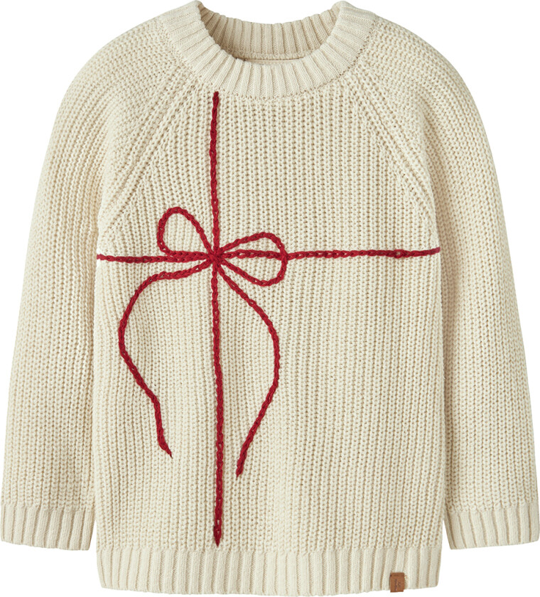 Lil' Atelier Genser - Strikk - NmnEmlen - Turtldove - Lil Atelier - 2 år (92) - Genser