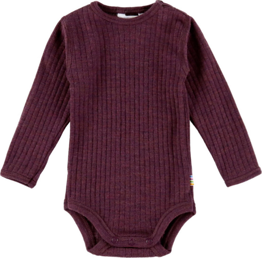 Body I/e - Ull - Rib - Plomme - - 50 - Langermet Body