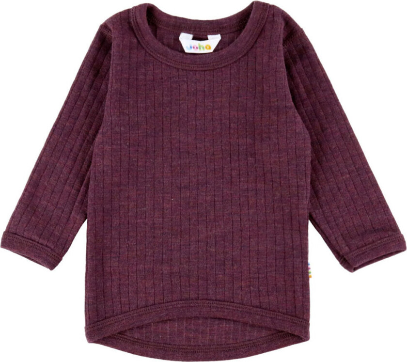 Genser - Ull - Rib - Plomme - - 130 - Genser