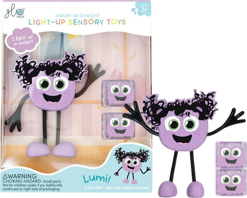 Figur-/Sansekuber m. Lys - Lumi - Lilla - - OneSize - Badeleker