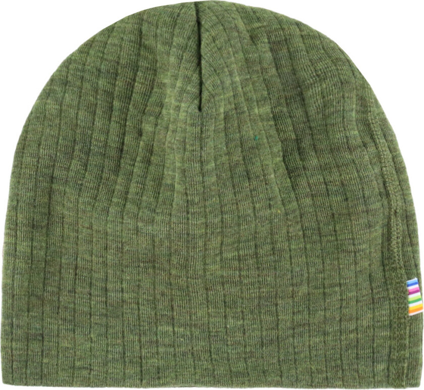 Lue - Ull - Rib - Mørk Oliven - - 52 cm - Lue
