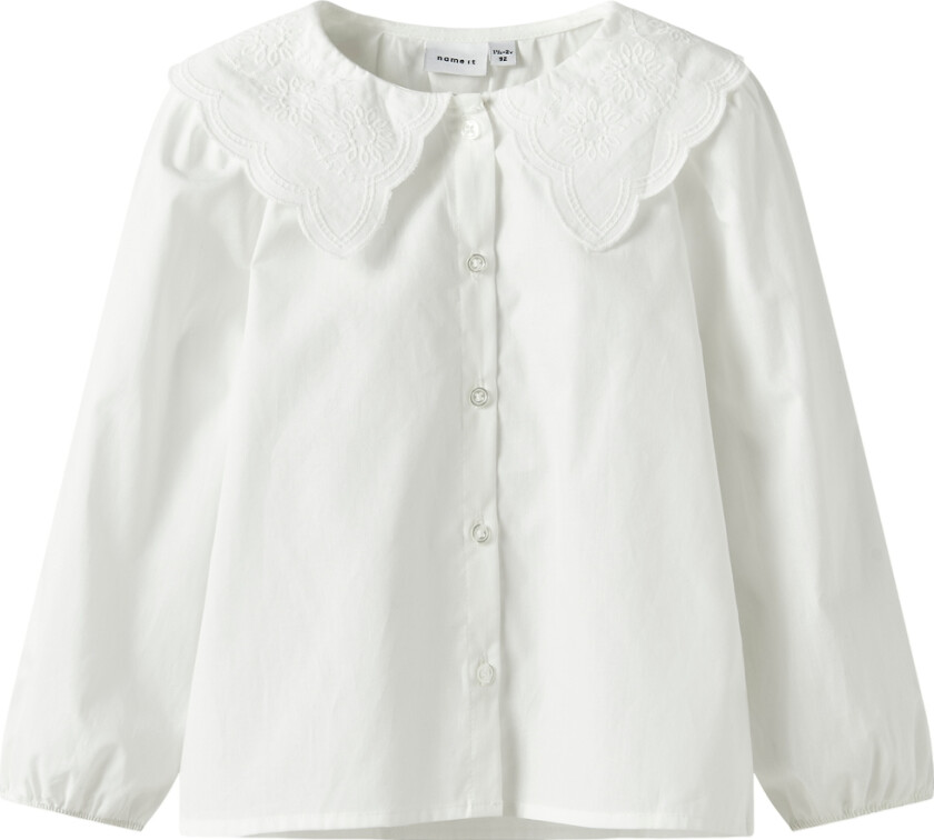 Skjorte - NmfRollering - Bright White - - 3 år (98) - Skjorte