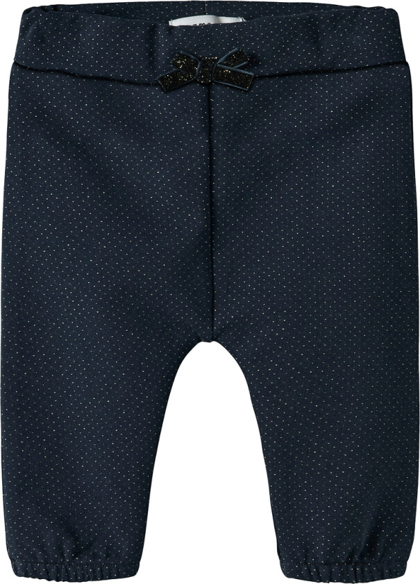 Joggebukser - NbfRulina - Navy Blazer m. Gull Prikker - - 74 - Joggebukse