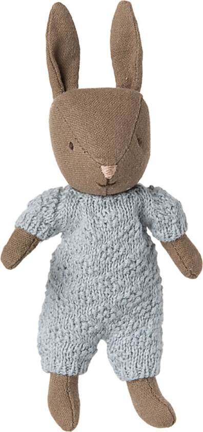 Hare - Micro - Strikket Dress - Brun/Blå - - OneSize - Dukke