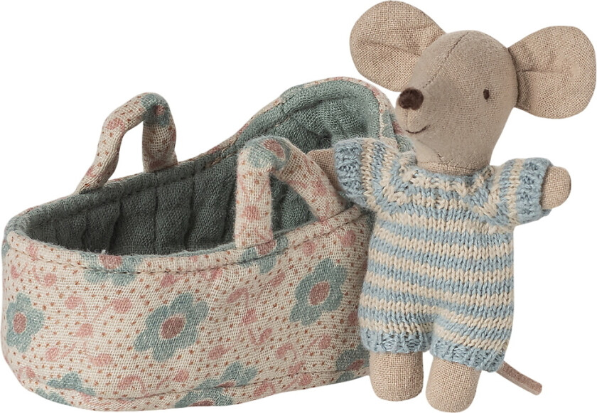 Babymus I Babylift - Blå - - OneSize - Dukke