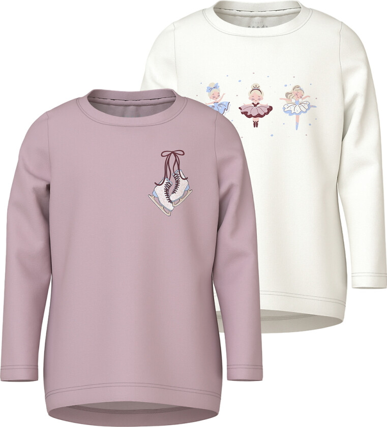 Genser - 2-pack - NmfVix - Cloud Danser/minnesmerke Lila - - 3 år (98) - Genser