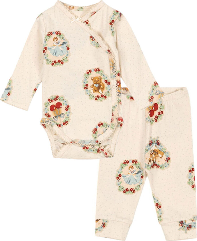 Sett - Omslagsbody I/e/Leggings - Deer Dagbok - - 62 - Langermet Body