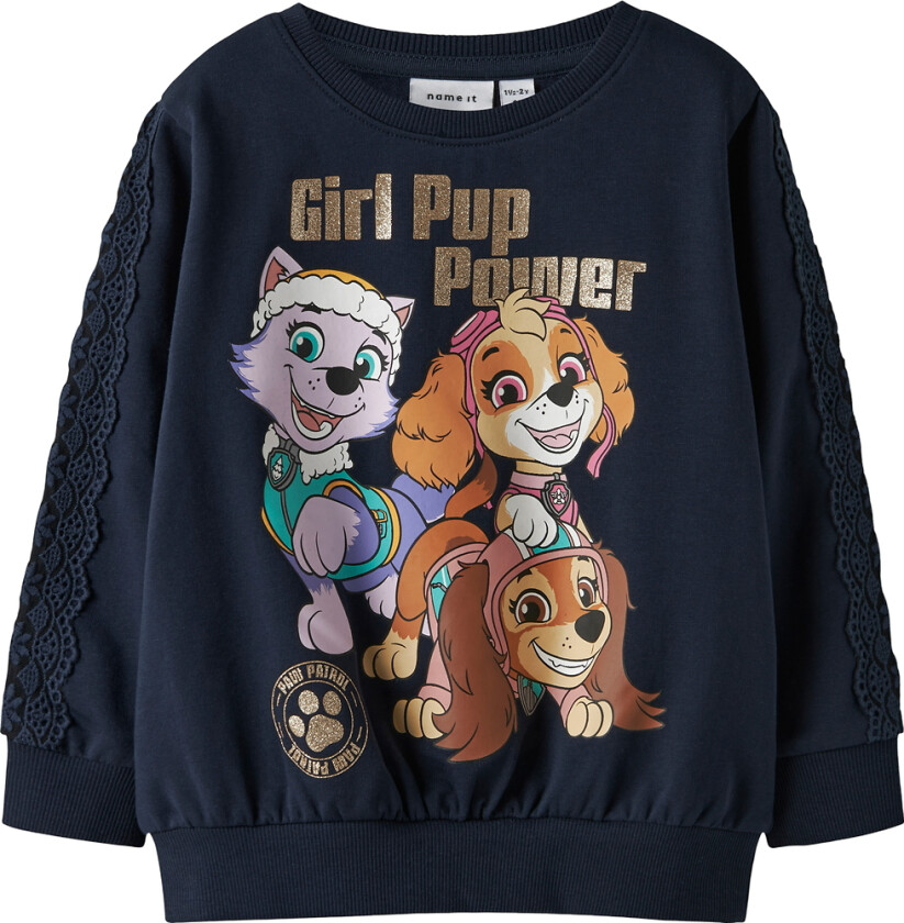 Collegegenser - NmfNaba - Paw Patrol - Navy Blazer - - 2 år (92) - Collegegenser