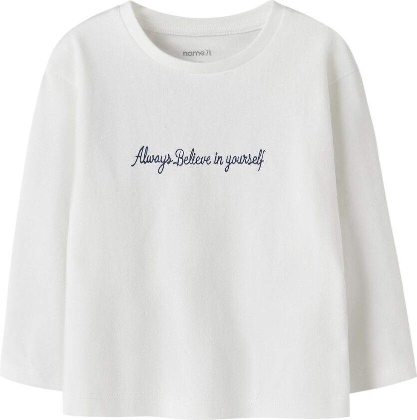 Genser - NmfRearaja - Bright White - - 4 år (104) - Genser