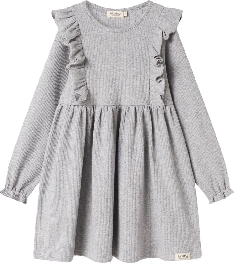 Kjole - Rib/Modal - Dikt - Light Grey Melange - - 4 år (104) - Kjole