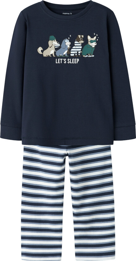 Pysjamas - 2 Deler - NmmRamel - Navy Blazer - - 3 år (98) - 2-delt nattøy