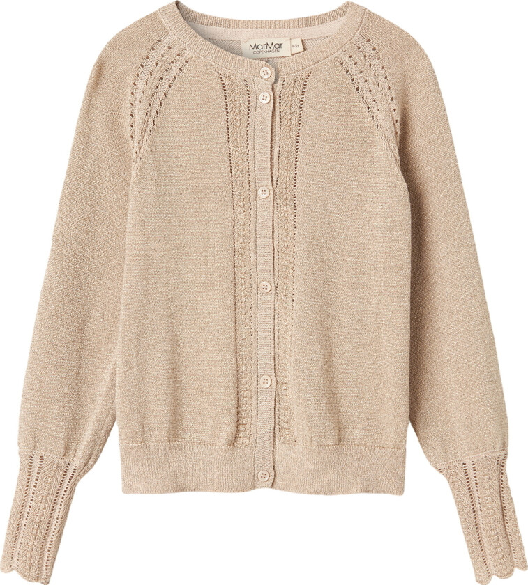 Bilde av Cardigan - Strikk - Tillie - Gold Glitter - - 4-5 år (104-110) - Cardigan