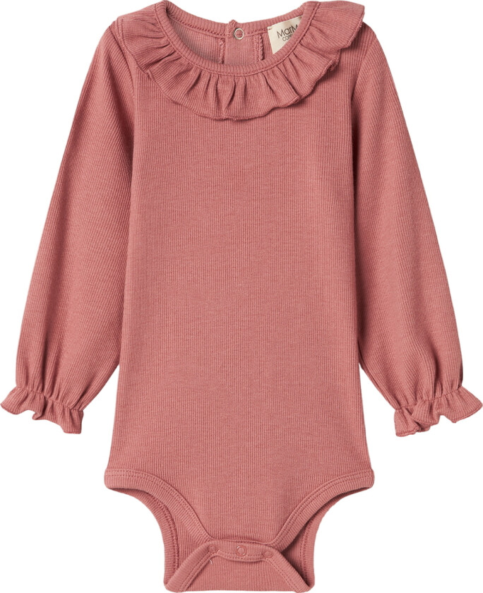 Body I/e - Rib/Modal - Brandine - Omkom Rose - - 68 - Langermet Body