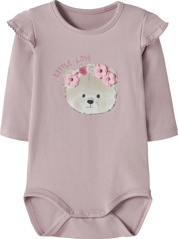 Body I/e - NbfRindy - Minnesmerke Lilac - - 1 år (80) - Langermet Body