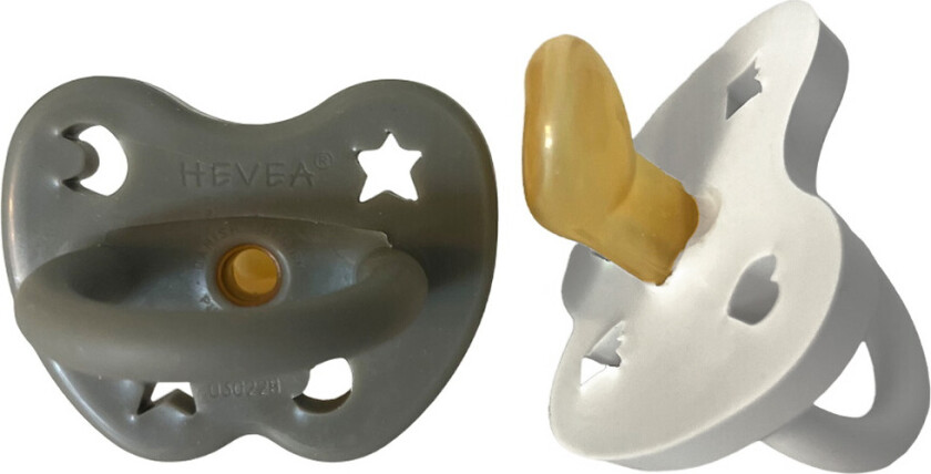 Smokker - 3–36 Md. - 2-pack - Naturgummi - Stone Cloud - - 3-36 md - Smokk