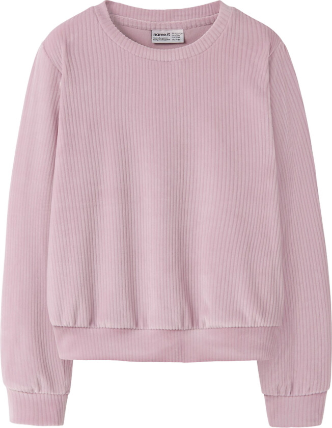 Genser - Fløyelsvelur - NkfVeloa - Minnesmerke Lilac - - 7-8 år (122-128) - Genser